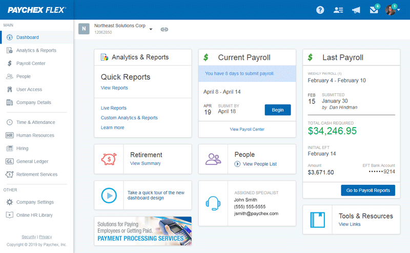 Paychex employee flex benefits dashboard business hr manage anywhere makes easy